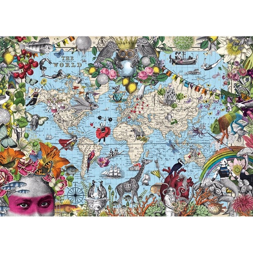 Map Art - Quirky World 29913